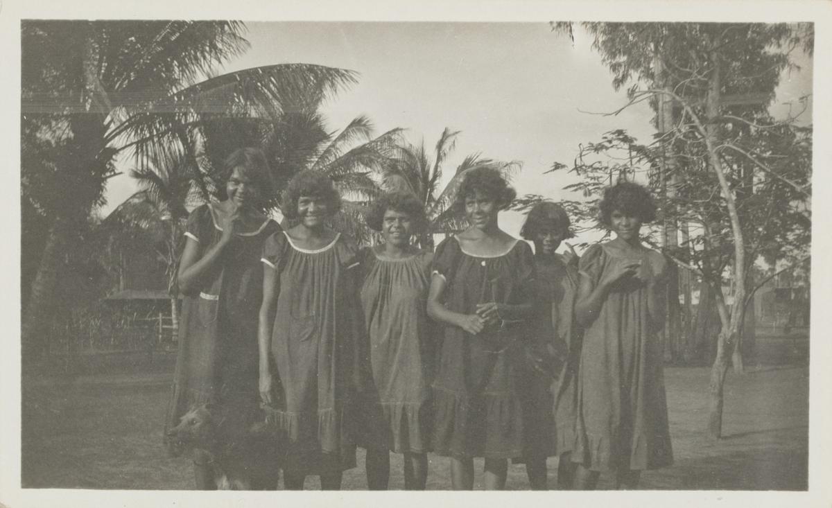 A group of , the Mission, Groote Eylandt, NT. 